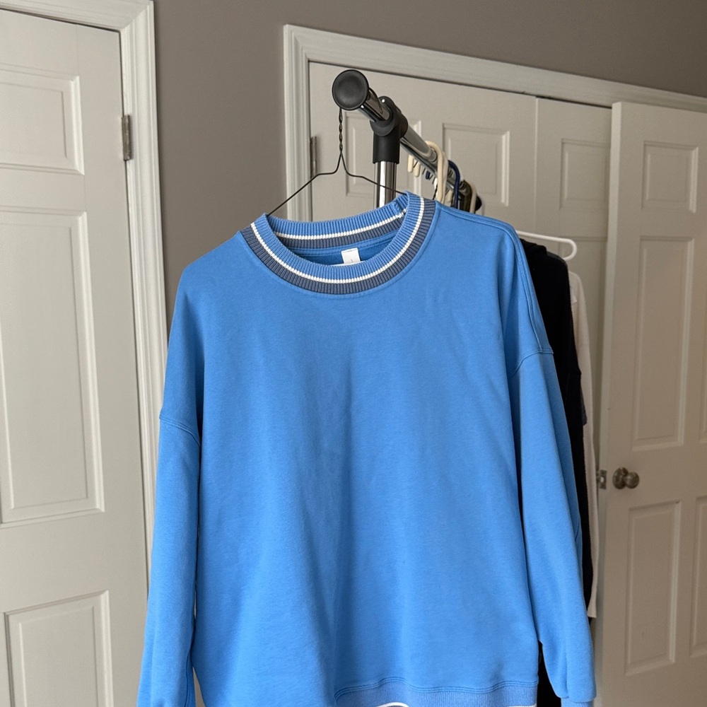 lululemon athletica Sky Blue Crewneck Sweater